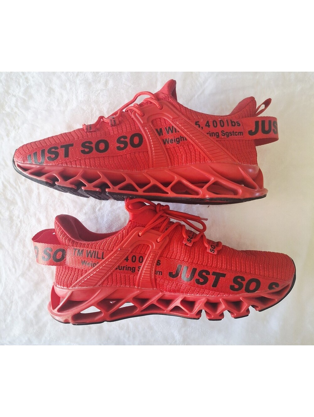 Just So So Athletic Shoes Blade Sole Red /Black Size 42 Women's US 10.5- 11